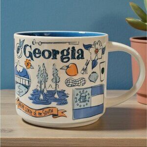 Starbucks Coffee Mug Been There Series Collectible GEORGIA Discontinued (c) 2017